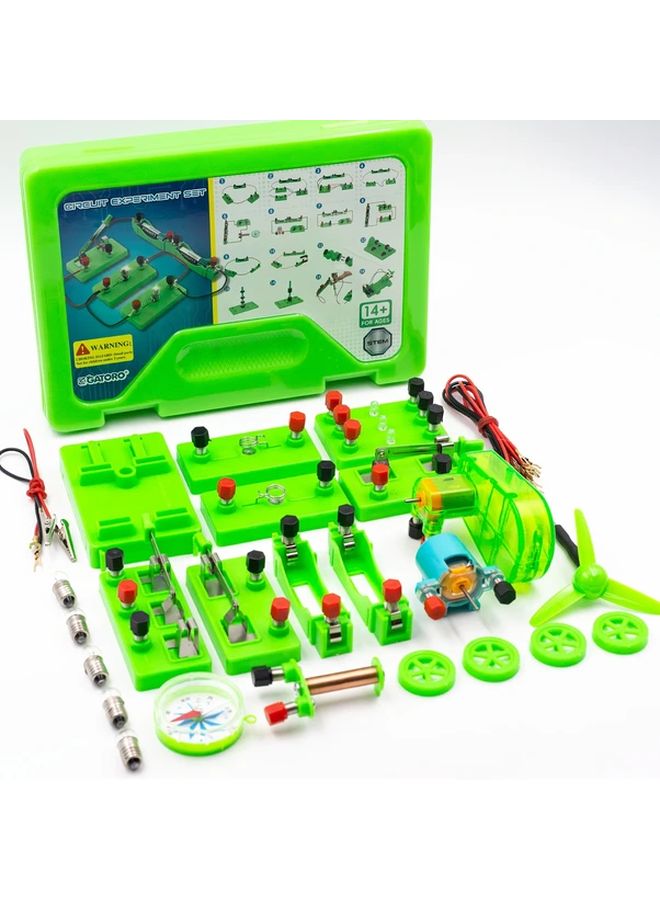 مجموعة تجارب الفيزياء موديل A2 مع لوحة LED محرك مروحة بوصلة إمدادات مختبر STEM التعليمي - Image 3