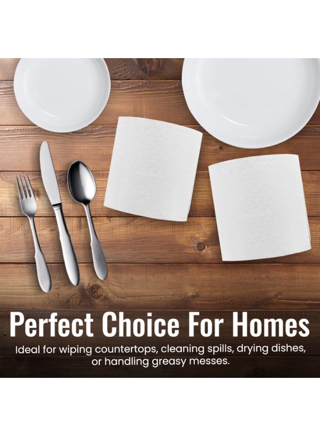 إس إن إتش باكينج مناديل مطبخ منعشة منقوشة، طبقتان، 900 غرام، عبوة من لفة واحدة - Image 4