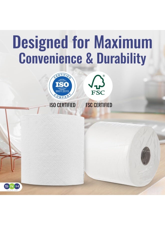 إس إن إتش باكينج مناديل مطبخ منعشة منقوشة، طبقتان، 900 غرام، عبوة من لفة واحدة - Image 5