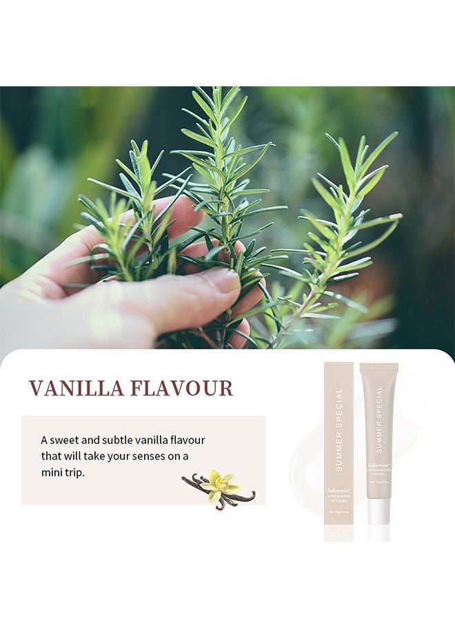 lakerain Summer Special Lip Balm er, Reduce Lip Lines, Soothing Moisturizing Tinted Lip Mask, Repair Dry Cracks Lip Oil - Vanilla 01(15G/0.5 OZ)  - Image 2