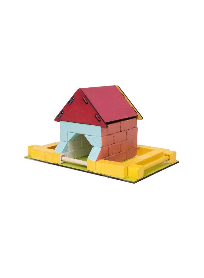 bildits مجموعة بيت الطيور المحترفة: شرفات متعددة الطوابق وتحويل بيت الطيور الحقيقي، للأعمار 6+، 88 قطعة - Image 1