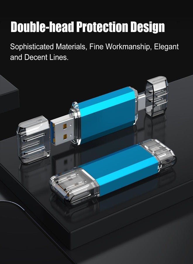 كووشن محرك أقراص فلاش USB C من KOOTION بسعة 32 جيجابايت، محرك أقراص USB 3.0 + USB Type C عالي السرعة يصل إلى 90 ميجابايت/ثانية، محرك أقراص فلاش مزدوج OTG، عصا USB لأجهزة سامسونج، هواوي، ماك بوك، كروم بوك بيكسل، إلخ. - Image 5