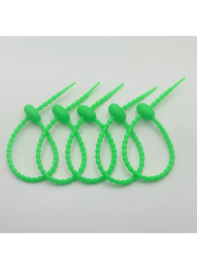 Loquat Tadpole Tie DIY Live Buckle Writer Soft Glue Tie Keychain Jewelry Bag Doll Lanyard Decoration Accessories-Color:Grass Green 26cm - Image 1