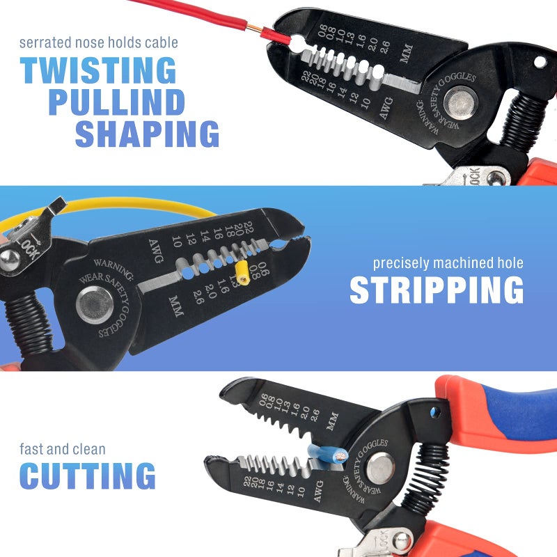 iCrimp Wire Stripping Tool, Wire Stripper and Wire Cutter for Stranded Wire and Solid Wire 10-20 AWG - Image 3