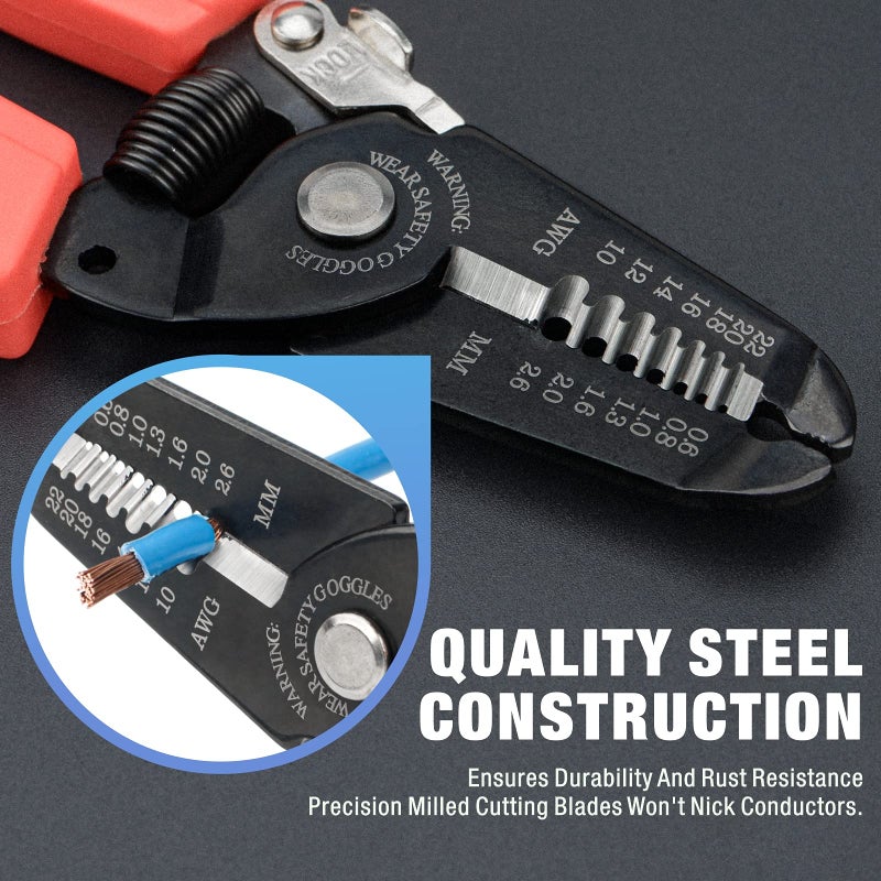 iCrimp Wire Stripping Tool, Wire Stripper and Wire Cutter for Stranded Wire and Solid Wire 10-20 AWG - Image 4