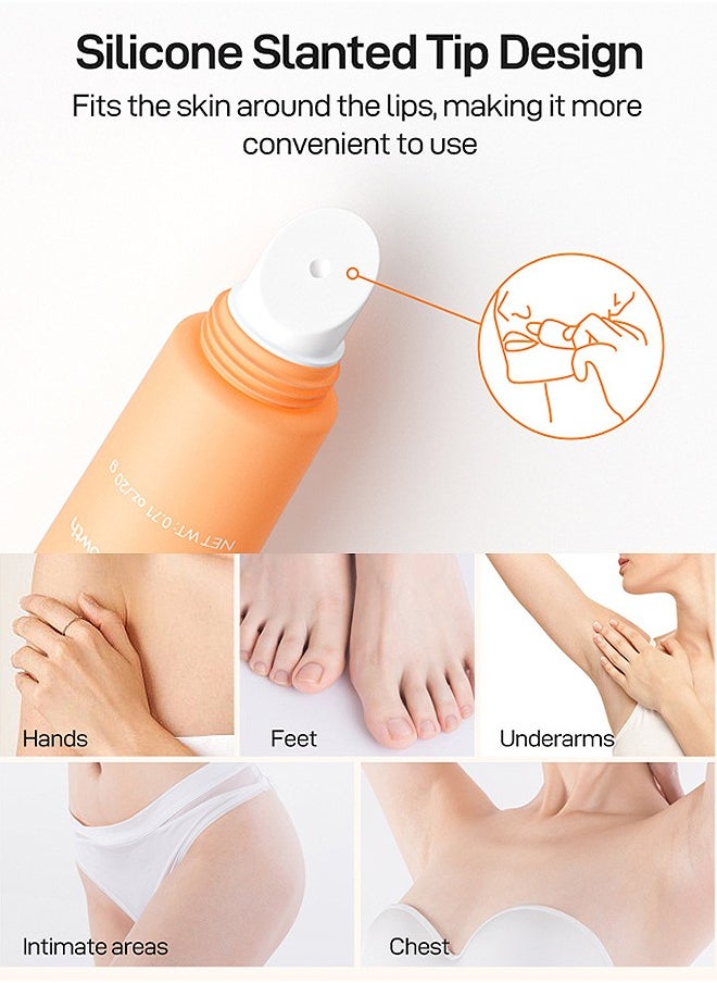 JoyPretty - 60 Seconds Upper Lip Hair Removal Cream, Hair Removal Cream For Upper Lip Face And Chin Fast And Gentle With 30X Delay Hair Growth Moisturizing Hair Removal With Almond Oil And Aloe Vera Extract 20G - Image 1