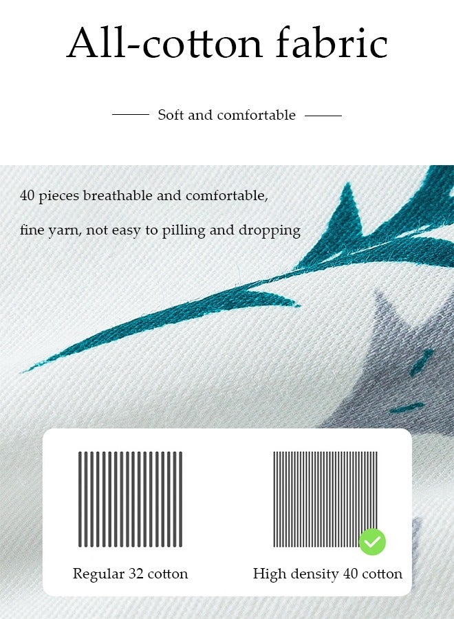 DUNISO Baby crib protection pad, all cotton rectangular cartoon pattern children's mattress, soft and breathable, anti collision, suitable for both men and women, 130 * 30 * 2.5cm - Image 3