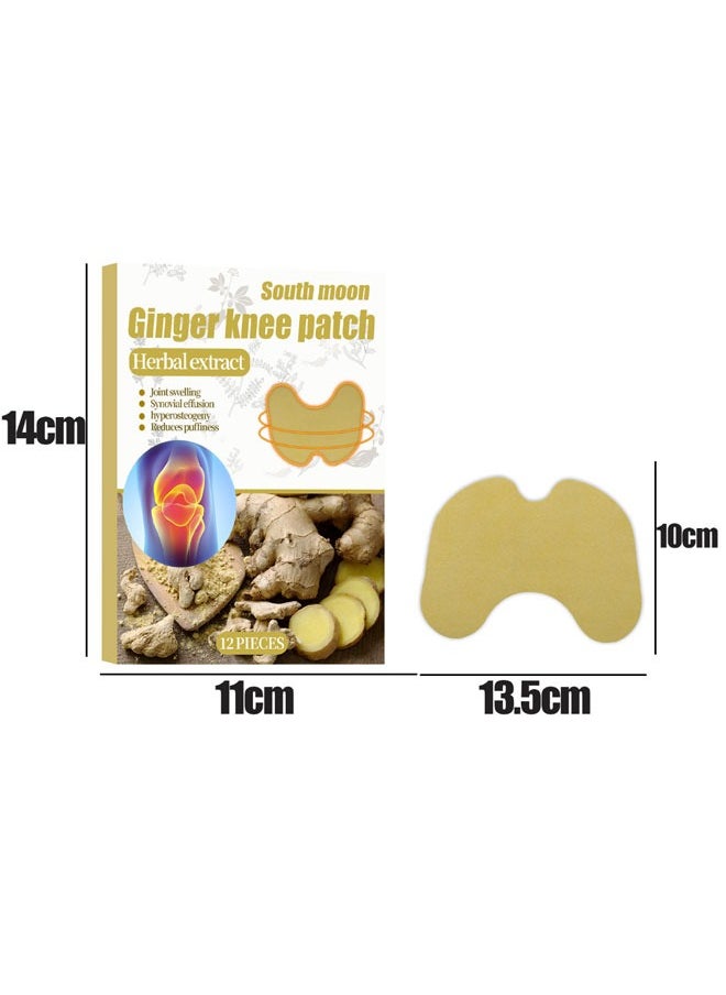 SOUTH MOON Ginger Knee Patches Pain Relief Joint Swelling Synovial Effusion Hyperosteogeny Knee Pain(in two boxs)  - Image 5