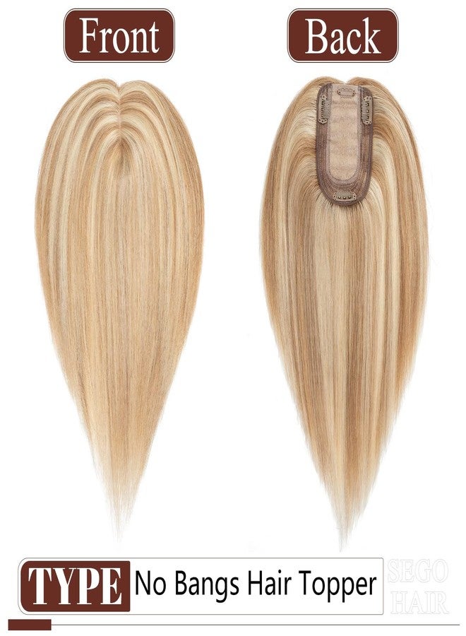 سيجو وصلة شعر بشري حقيقية من SEGO للنساء، وصلات شعر مزودة بأربعة مشابك مضادة للانزلاق مع شعر خفيف بدون غرة (12 بوصة #12P613 بني ذهبي مختلط أشقر مبيض) - Image 2