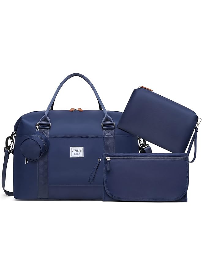 Large Diaper Bag Tote With Changing Pad And Cosmetic Bag Mommy Bag For Hospital And Travel  - Image 1