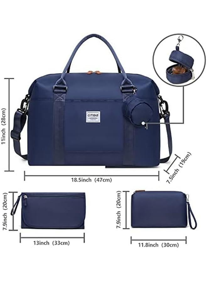 Large Diaper Bag Tote With Changing Pad And Cosmetic Bag Mommy Bag For Hospital And Travel  - Image 2