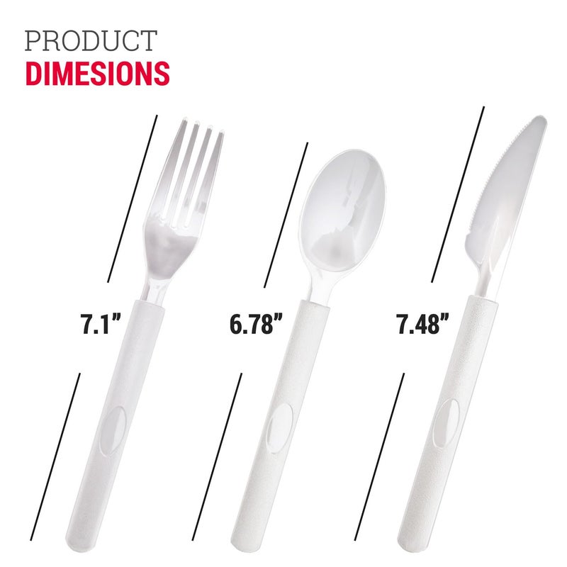SupplyTuff 3X Heavy Duty Plastic Clear Knives Disposable Individually Wrapped  Sturdy Like Silverware  100 Pack Plastic Steak Knives Bulk  Packaged Utensils  Perfect for Event Catering  Restaurant and Take Out.  - Image 4