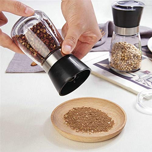 Zhart Salt Pepper Grinder, Spice Grinder Made of high Strength Glass. Suitable for Kitchen, Barbecue, Restaurant Accessories/Spices - Image 1
