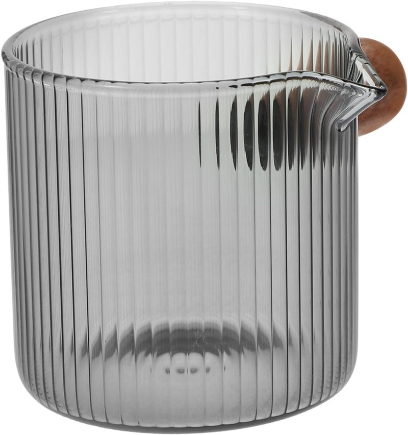 ULTECHNOVO 5pcs Creamer Pitcher with Handle Glass Measuring Cup for and Espresso for Home and Restaurant Use - Image 5