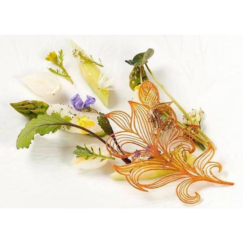 TUKE 3D Hollow Leaf Fondant Lace Mold Multi Leaves Flower Candy Mold Chocolate Sugar Craft Cake Decoration Cupcake Top (A Leaf_11.92 * 4.2 * 0.12inch) - Image 5