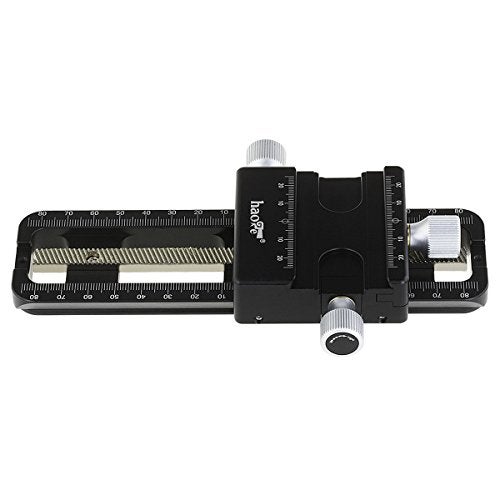 Haoge MFR-180 Macro Focusing Rail Rack Slider for Precision Focus Stacking Stack Nodal Slide Macro Close-up Close Up Photography Built-in Arca Swiss Type Quick Release Clamp and Arca Dovetail Groove - Image 3