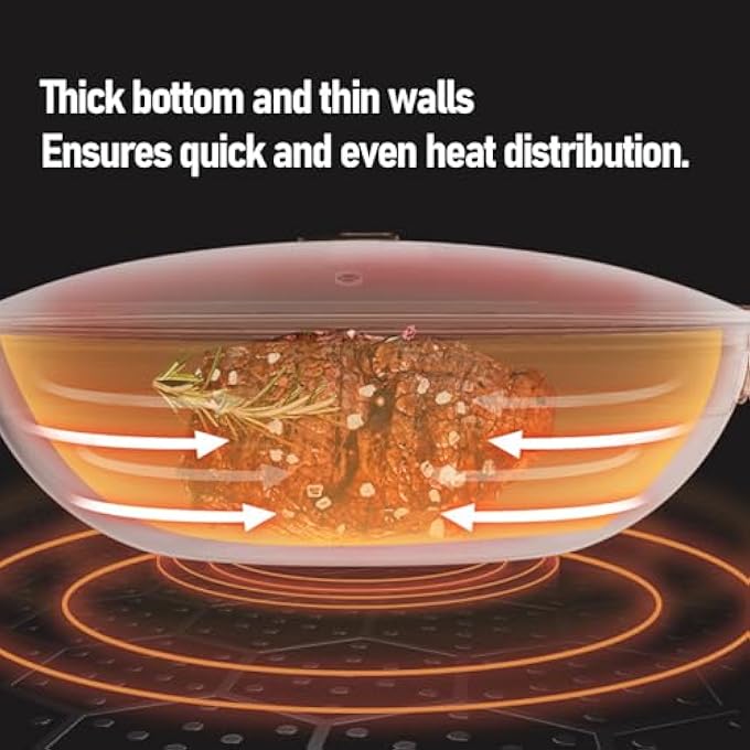 Nonstick Frying Pan 316 Stainless Steel Skillet Double Sided Honeycomb Flat Bottom Saute Pan With Lid Compatible Induction Cookers Gas Ranges Dishwasher And Oven 30Cm - Image 5