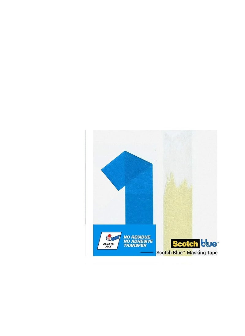 Scotch  ScotchBlue Advanced 2093 UK Sharp Lines Enhanced Masking Tape for Skirting Boards Doors Windows or Vinyl, Blue, 24mm  - Image 5