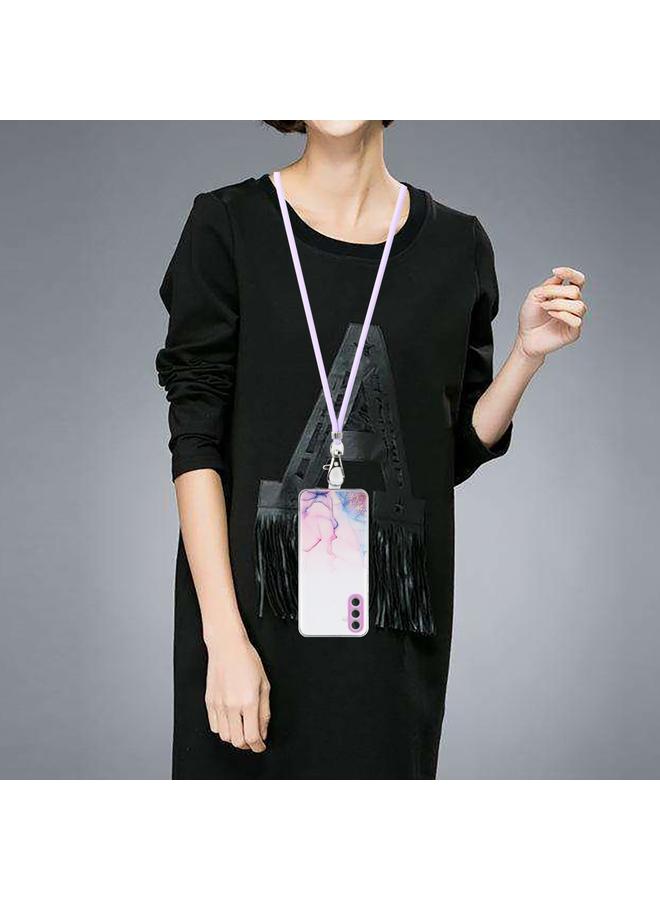 S-TOP Case For Samsung Galaxy A35 5G Hollow Marble Pattern TPU Phone Case with Neck Strap Rope - Image 4