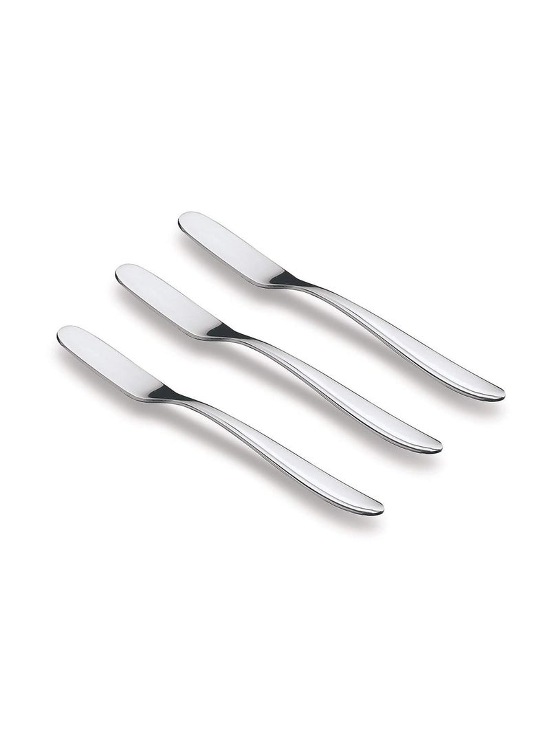 Tiara - 3pc Set Stainless Steel Butter Knife and Jam Spreader for Kitchen - Image 1