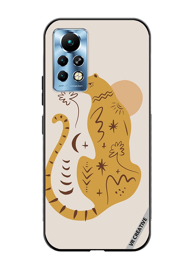 VR CREATIVE Protective Case Cover For Infinix Note 11 Pro Boho Cute Leopard Animal Design Multicolour - Image 1