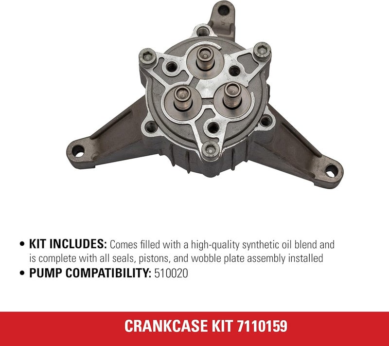 Simpson Cleaning 7110159 Crankcase Replacement Kit for OEM Technologies 510020 Axial Cam Pressure Washer Pump Silver - Image 4