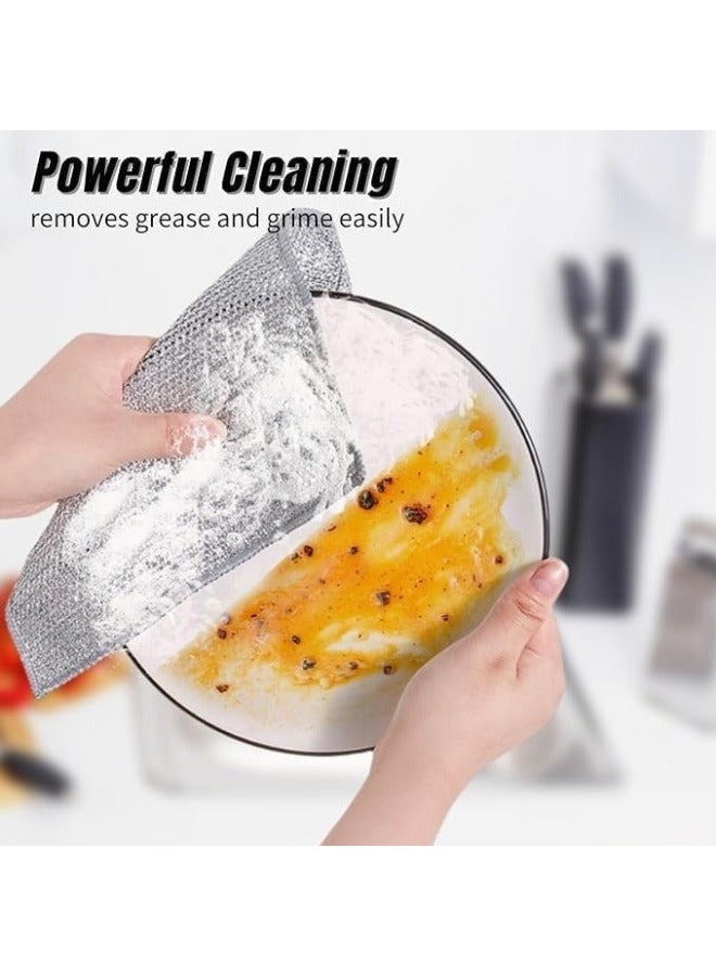 6Pieces Multi-use Wire Dish Cloths Non-Scratch Japanese Wire Dish Cloths - Image 2