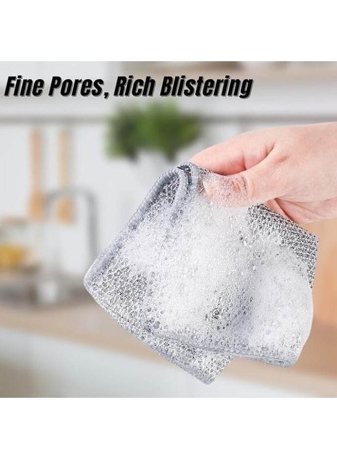 6Pieces Multi-use Wire Dish Cloths Non-Scratch Japanese Wire Dish Cloths - Image 3