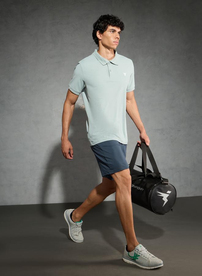 تكنوسبورت تيشيرت بولو رجالي سادة بقصة ضيقة - Image 3