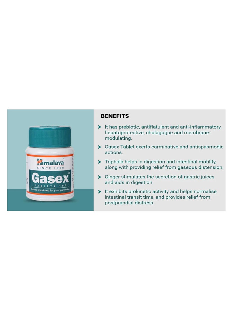 Himalaya - Himalaya Gasex, 100 Tablets - Image 1