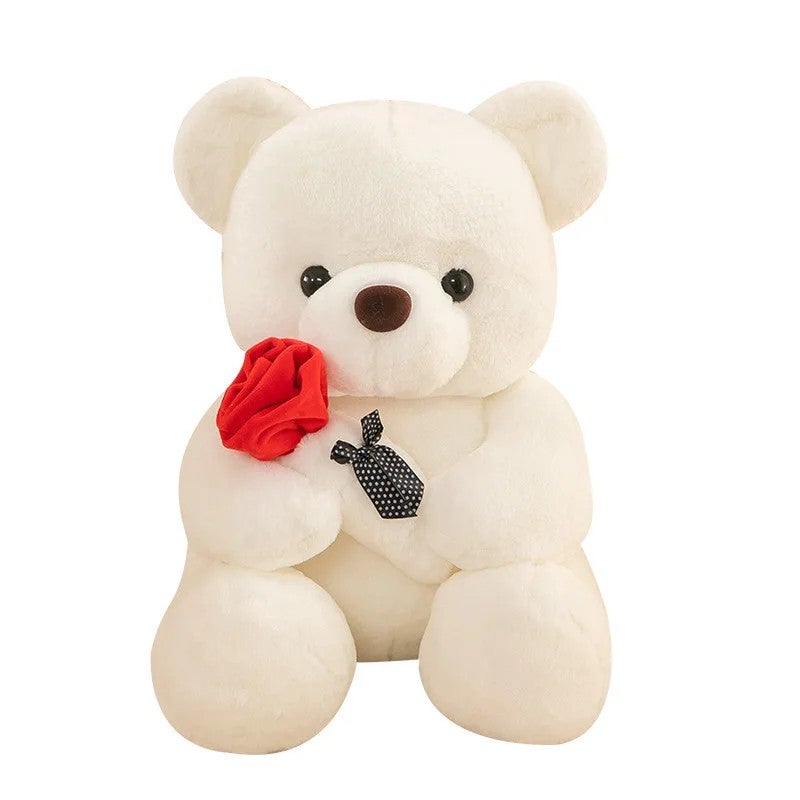 Y&D Cute Valentines Plush Teddy Bear Stuffed Animal Rose Bear Plush Toy Gift for Girlfriend Party Decoration - Image 2