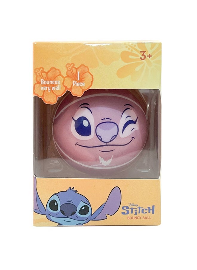 Disney - Stitch Large High Bouncing Balls Toys For Kids Party Favors Birthdays Gift Classroom, Pink - Image 1
