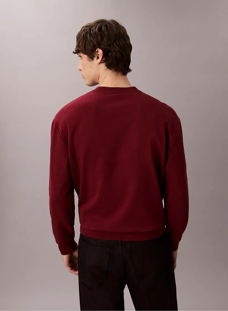 Calvin Klein Jeans Cotton Terry Badge Sweatshirt