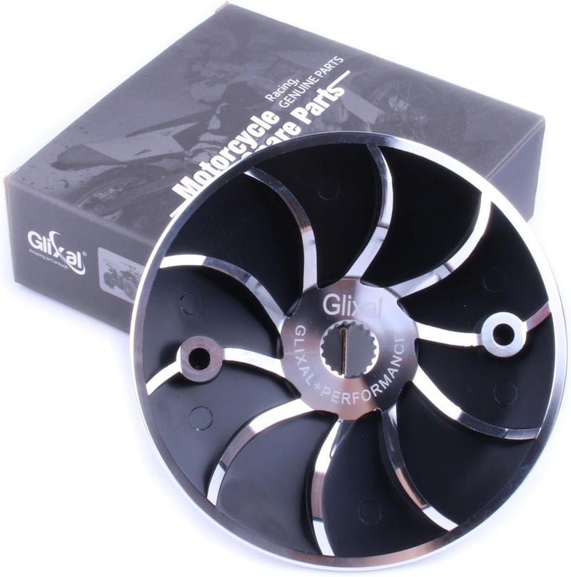 Glixal Lightweight Racing Drive Face Fan for GY6 125cc 150cc 180cc 200cc Engines - Black - Image 1