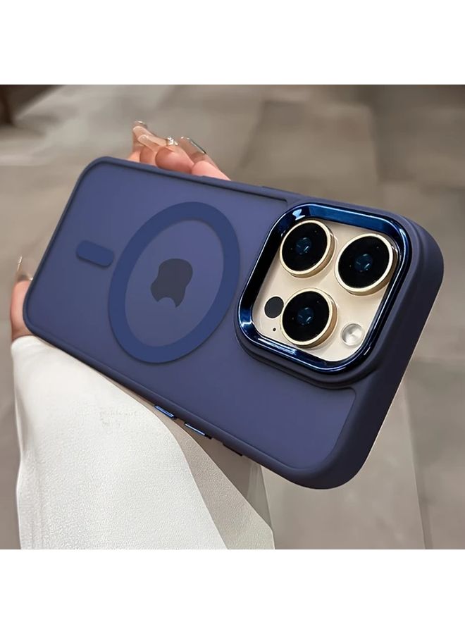 حالة شحن لاسلكي مغناطيسية شفافة غير لامعة باللون الذهبي لهاتف iPhone 13 Pro - Image 5