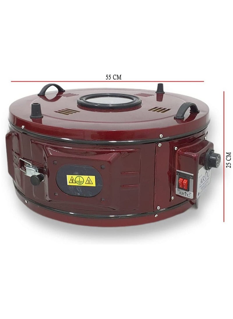 ARTC Home Type Round Toaster Oven Multifunction Electric Turkey Roaster Oven for Toasting/ Baking/ Broiling (42 Ltr) - Image 2