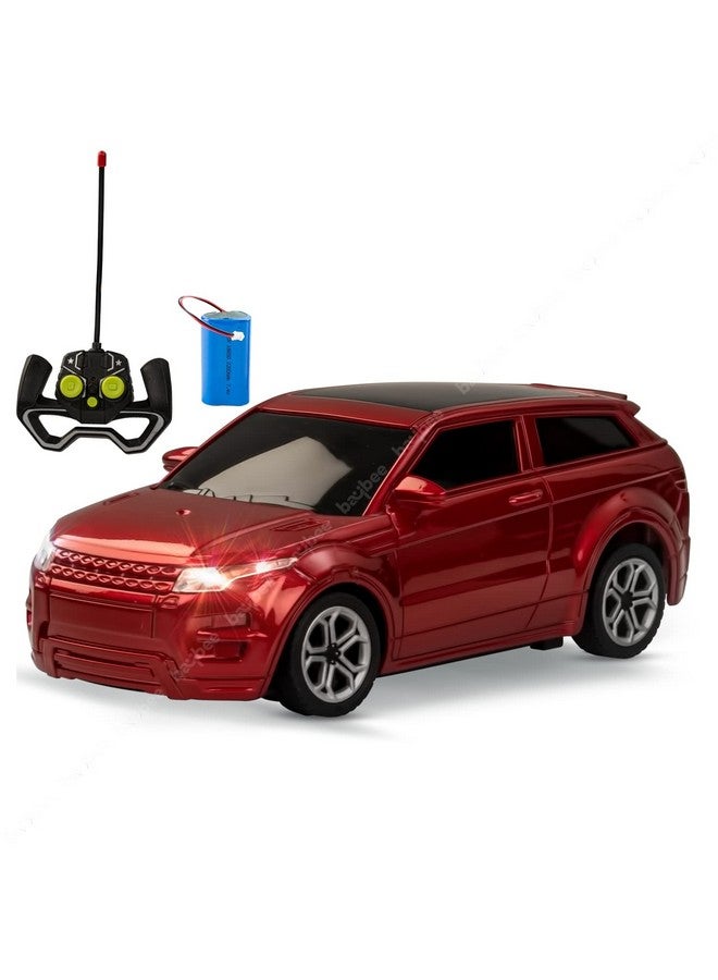بيبي سيارة بايبي ميتاليك روستر قابلة لإعادة الشحن، بمقياس 1:24، تعمل بالتحكم عن بُعد، للأطفال، سيارات بهلوانية تعمل بالتحكم عن بُعد، مزودة بوظائف كاملة، مع جهاز تحكم عن بُعد بتردد 2.4 جيجاهرتز | سيارات سباق تعمل بالتحكم عن بُعد | ألعاب سيارات تعمل بالتحكم عن بُعد للأطفال من سن 5 سنوات فما فوق (أحمر) - Image 1