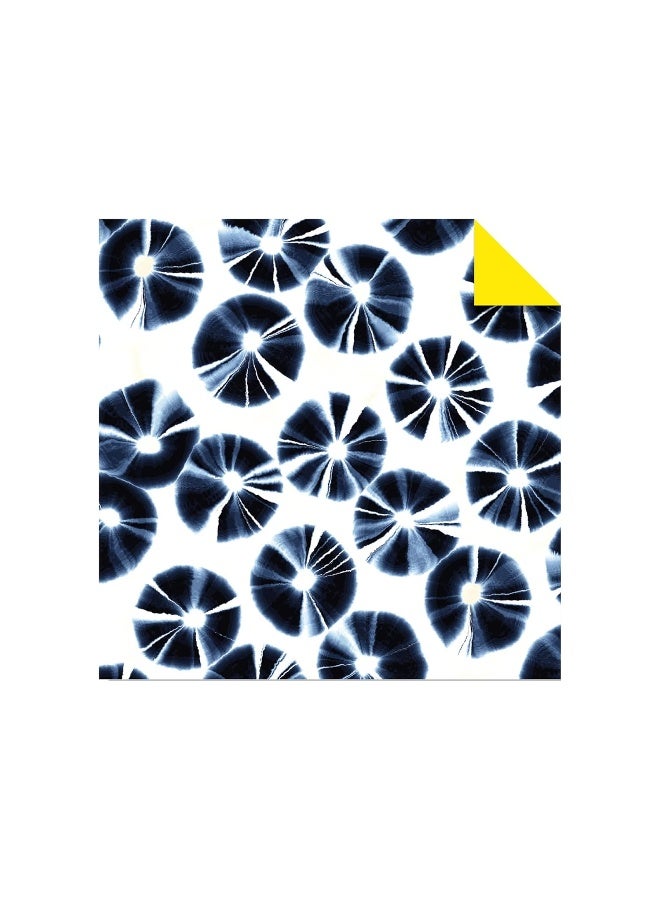 Origami Paper 500 sheets Japanese Shibori 4" (10 cm): Tuttle Origami Paper: Double-Sided Origami Sheets Printed with 12 Different Blue & White Patterns  - Image 4