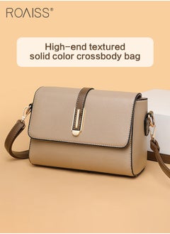 roaiss Fashionable Casual Flip Crossbody Bag Women'S Daily Commuting Pu Leather Material Adjustable Strap Shoulder Bag  - Image 2