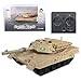 Tsiodot 24GHz Mini RC Tank Toy with LED and Rotating Turret The Ultimate Military Toy for Boys and Girls Yellow - Image 2