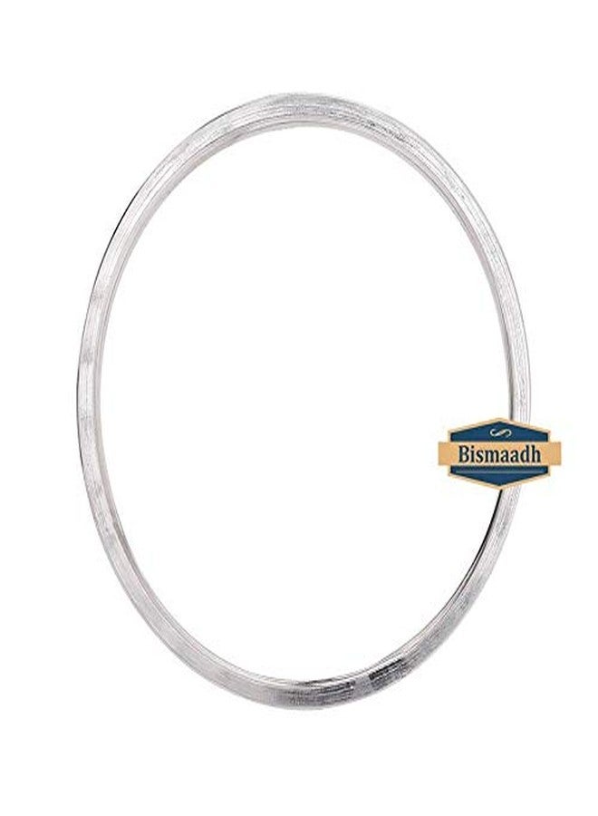 BISMAADH Stainless Steel Flat Kada/Bracelet with Brass Line for Men & Women 5mm Thickness, 7.3cm - Image 5