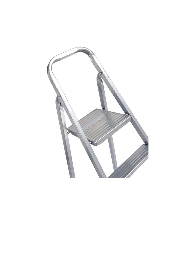 ROBUSTLINE Robustline Heavy Duty Steel Ladder, Ultra Stable Folding Ladder. (5 Step, Silver)  - Image 3