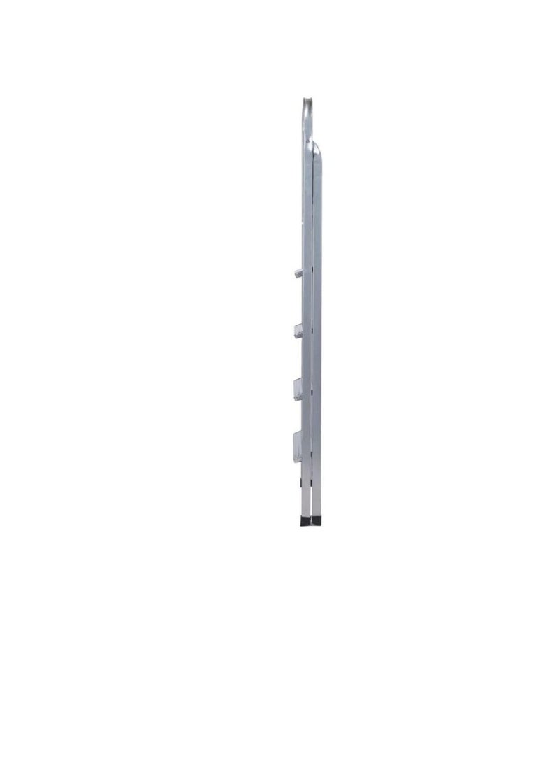 ROBUSTLINE Robustline Heavy Duty Steel Ladder, Ultra Stable Folding Ladder. (5 Step, Silver)  - Image 2