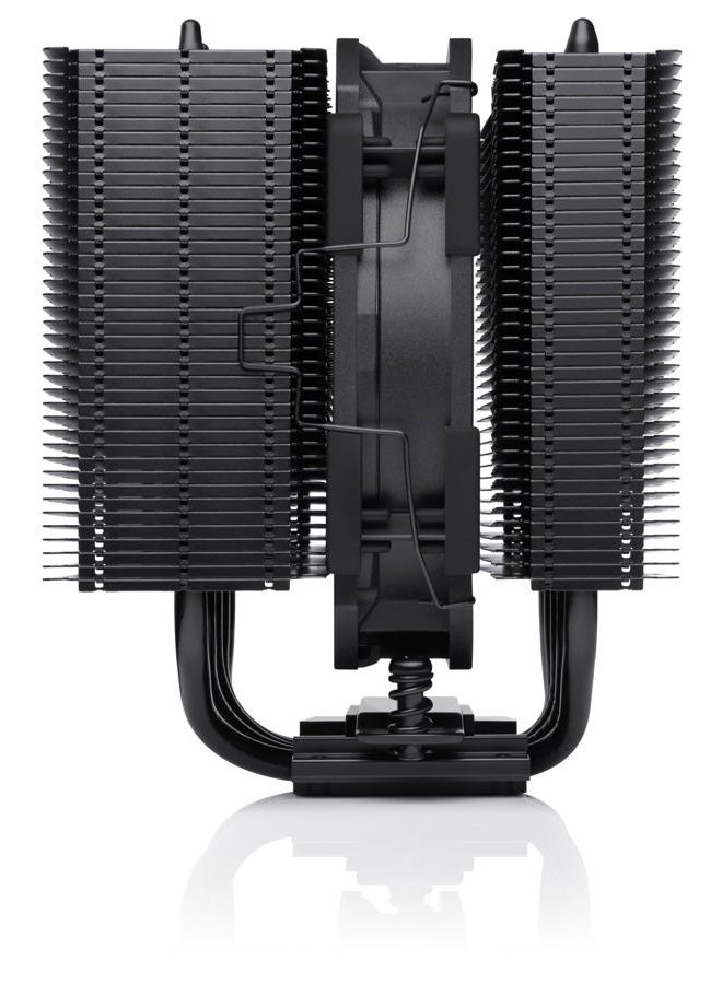 NOCTUA NH-D12L chromax.black, low-profile dual-tower CPU cooler (120 mm, black) - Image 3