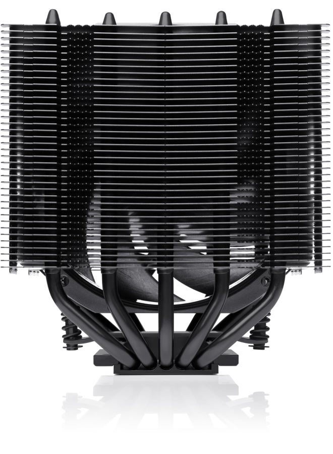 NOCTUA NH-D12L chromax.black, low-profile dual-tower CPU cooler (120 mm, black) - Image 2