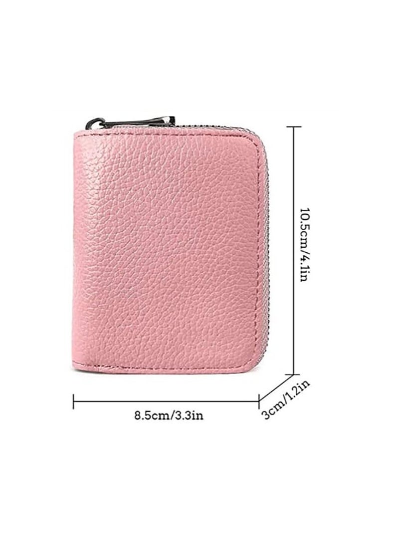 RFID Credit Card Wallet 20 Slots Big Capacity Credit Card Holder for Men and Women Light Pink - Image 4