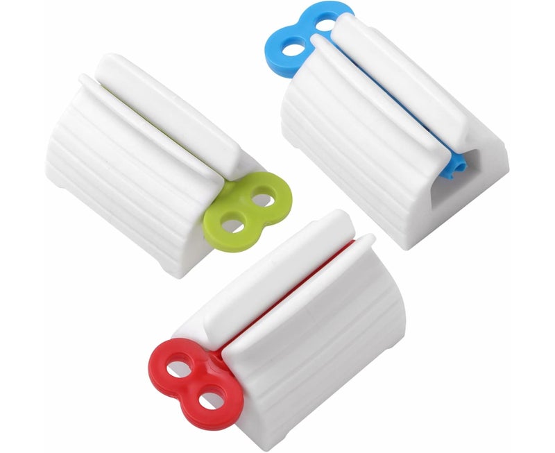 3pcs Toothpaste Squeezer Stand (Blue+Green+Red) - Image 1