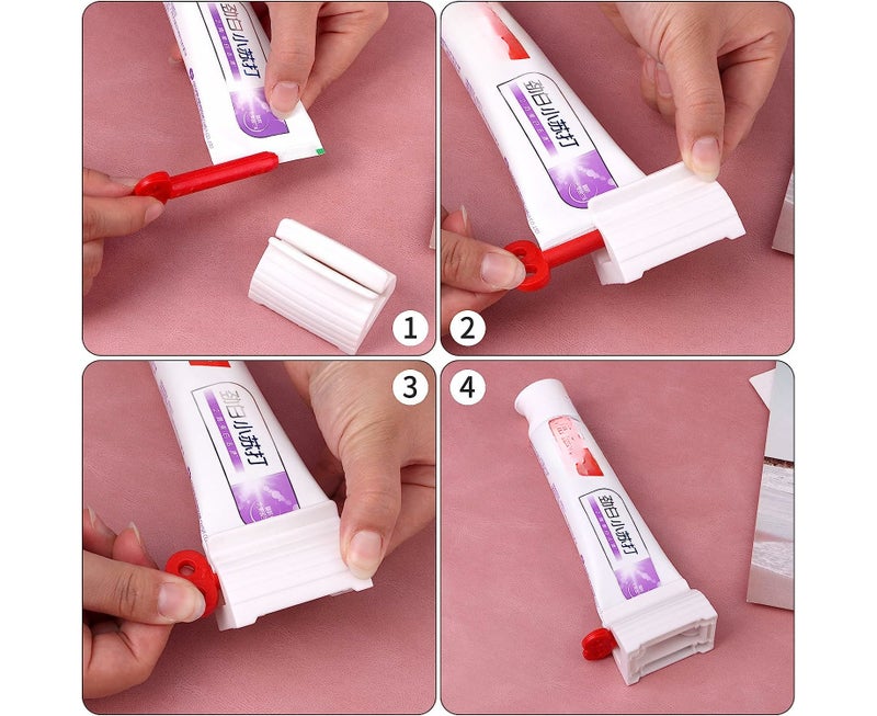 3pcs Toothpaste Squeezer Stand (Blue+Green+Red) - Image 2