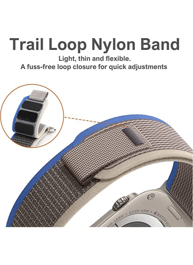 Generic - Trail Loop Watch Band for Apple Watch Ultra 1/2 49mm 46mm 45mm 44mm 42mm, Nylon Sport Strap Compatible with iwatch Series 10 9 8 7 6 5 4 3 2 1 SE - Image 1