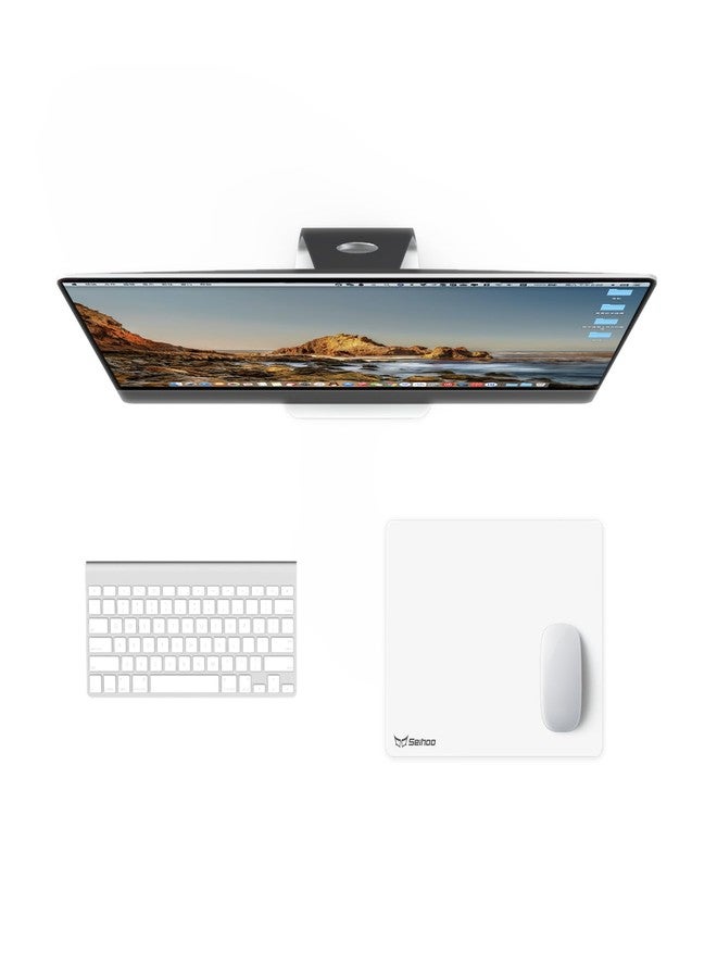 Seihoo White Plastic Resin Hard Mouse Pad Premium Esports Waterproof Ultra Smooth No Irritating Smell Environment Fast and Accurate Control for Office and Gaming Laptop(11.81x9.45in) - Image 2